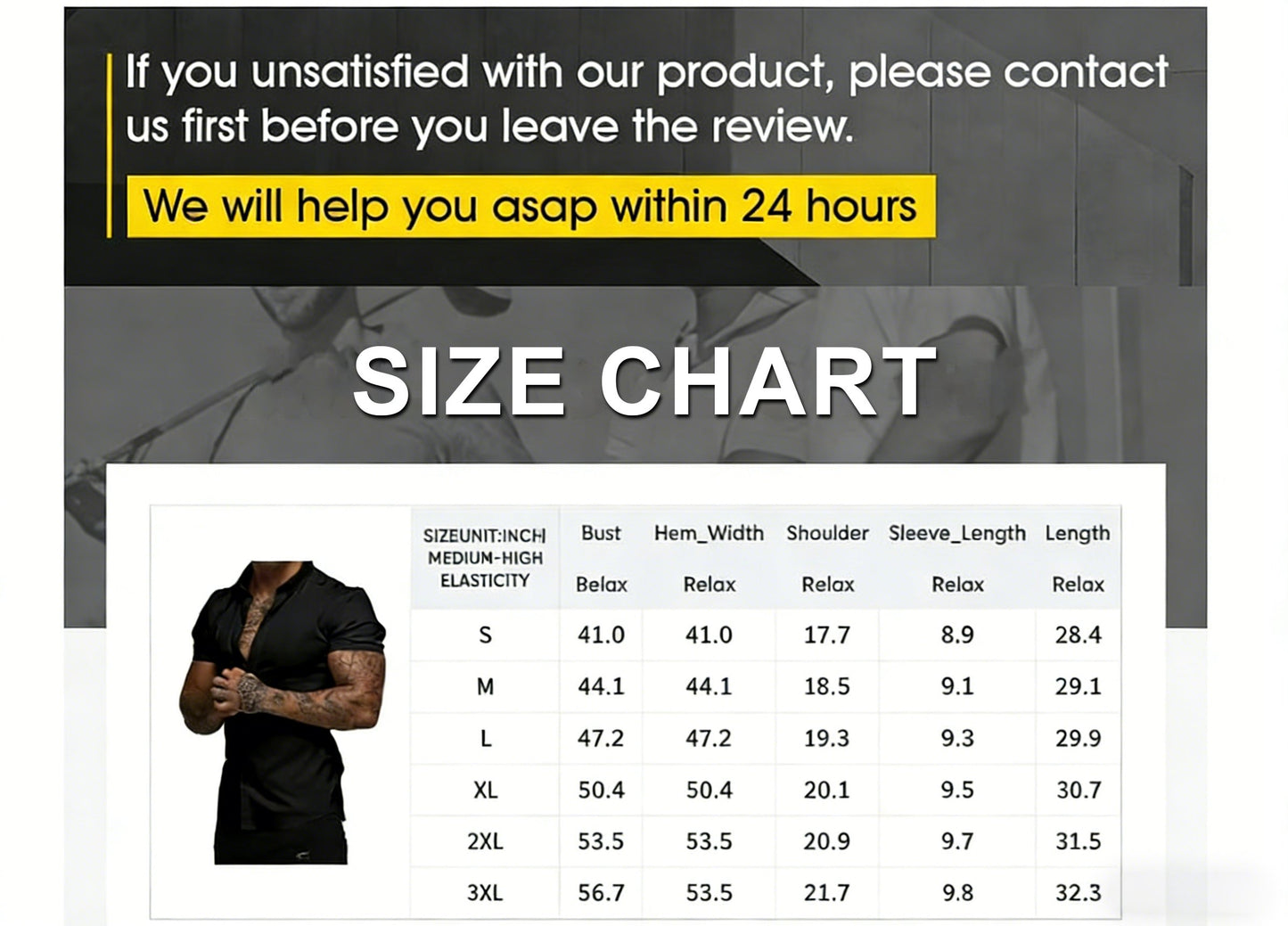 ⚡Hot Sales 49% OFF🔥Mens Muscle Fit Dress Shirts Casual Button Down Shirt Short Sleeve Wrinkle-Free Shirts